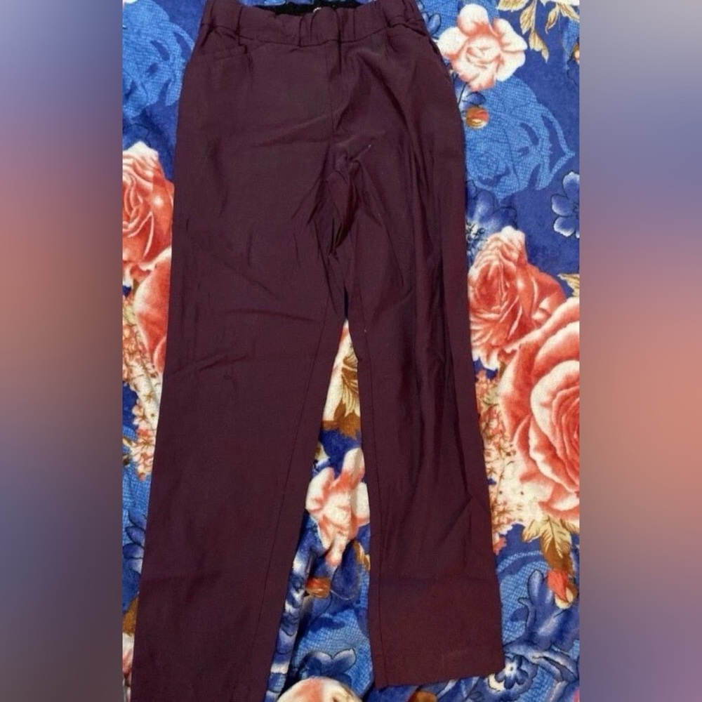 Burgundy pants
